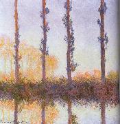 Claude Monet Four pieces of poplar oil